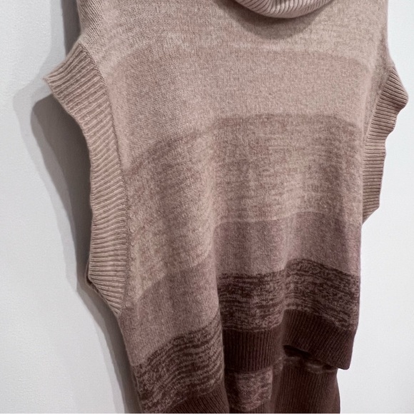 BCBGMaxAzria Elinor Cowl Neck Cashmere Wool Blend Sleeveless Tunic Sweater, M/L - Picture 6 of 12